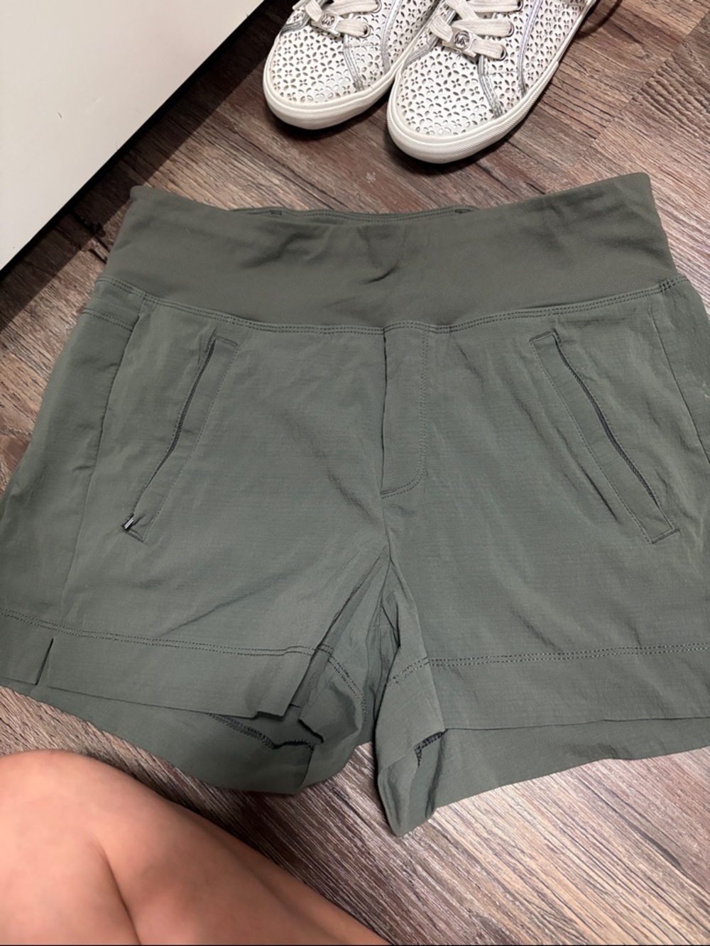 Athleta Olive Green Performance Shorts